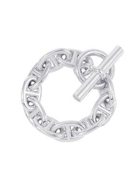 Hermes Bracelet Chaine D'ancre TGM 10 Links Silver